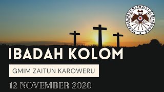 Ibadah Kolom, Kamis 12 November 2020