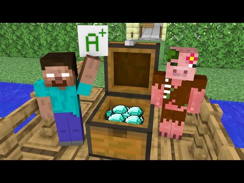 Monster School : Stolen Diamonds - Funny Minecraft Animation