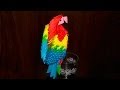 Оригами из модулей попугай ара (видео схема сборки) 