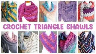 Top CROCHET triangle SHAWLS (Stay Cozy & Elegant!)