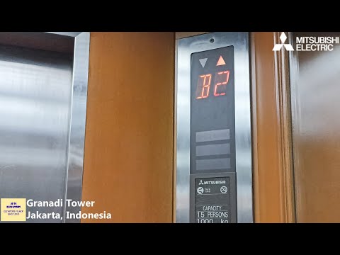 Old Mitsubishi Traction Elevators at Granadi Tower, Jakarta