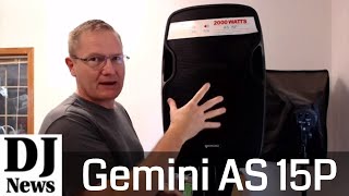 Video thumbnail for #GeminiSound AS 15P 2000 Watt DJ Powered 15" Speaker Sound Demo and Review | Disc Jockey News by discjockeynews