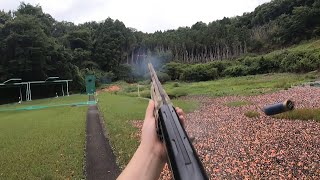 クレー射撃　クレー直撃シーン