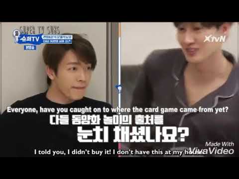 Super TV When Lee Donghae pulled prank to Eunhyuk  :D