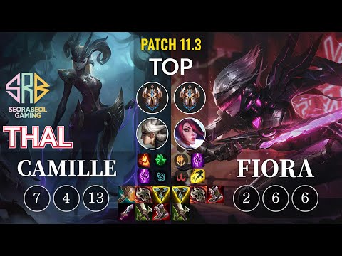 SRB Thal Camille vs Fiora Top - KR Patch 11.3