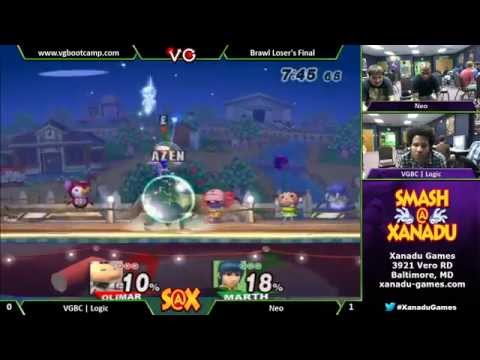 S@X Weekly - Neo (Marth) Vs. Logic (Olimar) Brawl Singles LF - SSBB