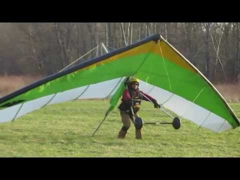 Hang glider landing #4 - Ellenville 4/14/2013