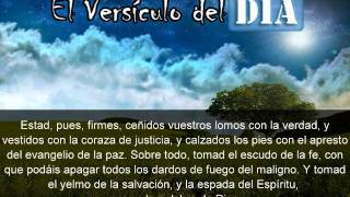 Miniatura del video: El versiculo del dia .com - Efesios 6 v14-17