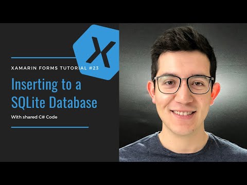 Inserting To A Sqlite Database Xamarin Forms Tutorial
