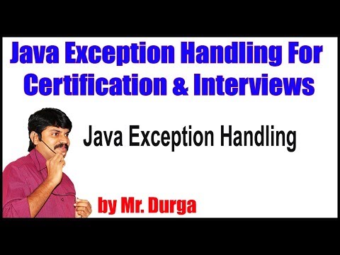 Java Exception Handling For  Certification & Interviews || Java Exception Handling || by Durga Sir