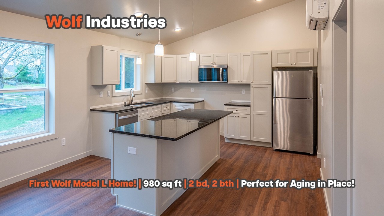 New Modular Home Model! | 2 bed, 2 bath, 980 sq ft | Perfect for Aging in Place! | Wolf Model L