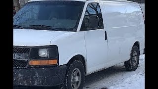 Chevy Express, GMC Savana V6, Thermostat Replacement, No heat issue fixed!