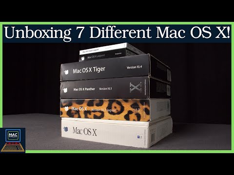 Unboxing The First 8 Years of Mac OS X! MacOS History Part 1