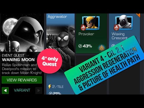 Variant #4 Ch. 2.1 - vs Juggernaut, Modok, Invisible Woman, Warlock, Sentry, Wolverine | MCOC