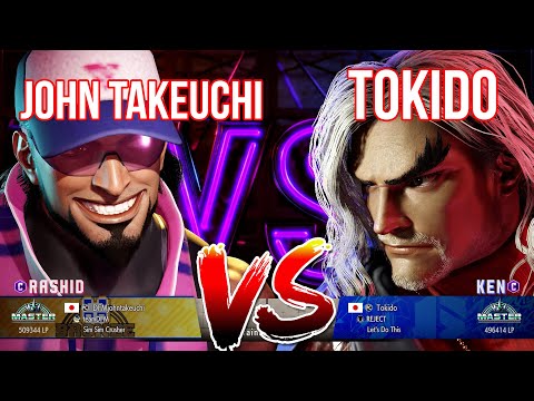 SF6 🔥 JOHN TAKEUCHI (Rashid) Vs TOKIDO (Ken) 🔥 SF6 High Level Matches!