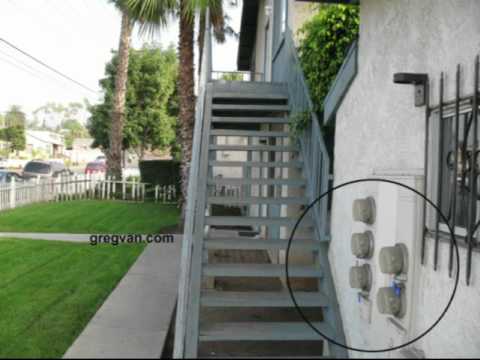 Electric Meters Near Stairway - Building Inspection Problems
