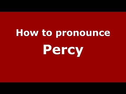 How to pronounce Percy (Spanish/Argentina) - PronounceNames.com