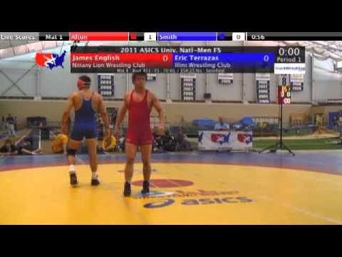 University Freestyle Semifinal 70kg - James English vs. Eric Terrazas