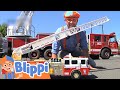 Blippi Explores A Fire Truck Learning Videos For Kids Education Show For Toddlers