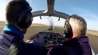 preview picture of video 'Crosswind landing at Kassel-Calden EDVK - Tecnam P96 Golf'
