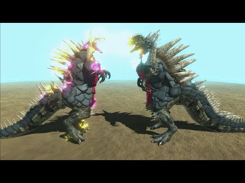 GODZILLASAURUS VS ALL UNITS EPIC BATTLES - ANIMAL REVOLT BATTLE SIMULATORS