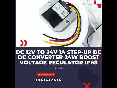 robowayG-Energy  DC 12V to 24V 50A 1200W Step-up DC-DC Power Converters Boost Module