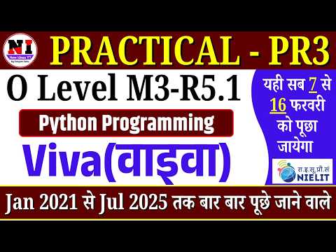 Python Pr3 Viva O Level Python Practical 2026 Python Practical Viva Question Answer Pr3