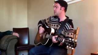 Justin Rutledge performing Kapuskasing Coffee during another Miramichi Home Concert.
