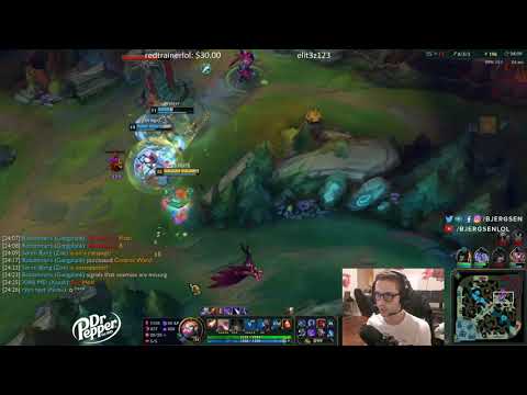 Bjergsen with the INSANE triple kill by Zoe