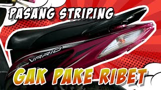 Download lagu GAK SAMPAI 10 MENIT!!! Pasang Striping Vario 110 Karbu mp3