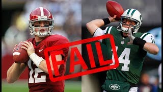 10 Alabama QBs That Were GREAT In College, But BUSTS In The NFL