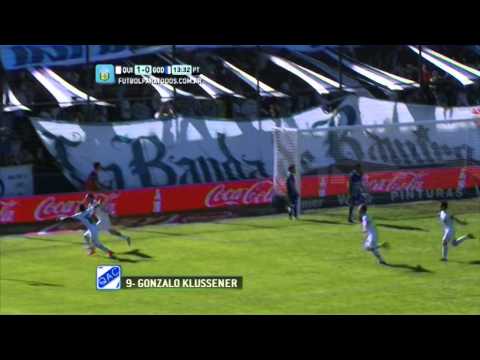 Gol de Klusener. Quilmes 1 - Godoy Cruz 0. Fecha 2. Torneo Primera División 2014. FPT