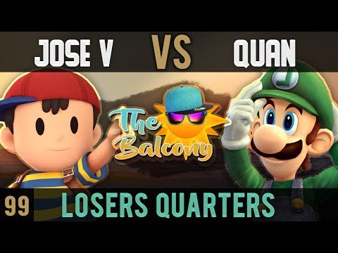 Melee @ the Balcony 99 - Losers Quarters ft. Quandiverous (Luigi) VS Jose V (Ness)