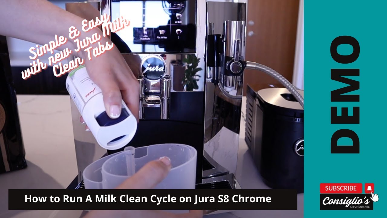 How to Clean the Milk System on the Jura S8 Automatic Espresso Machine