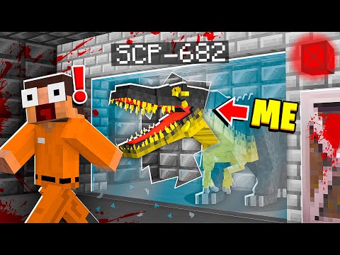 Playing as SCP-682 in MINECRAFT! - Minecraft Trolling Video