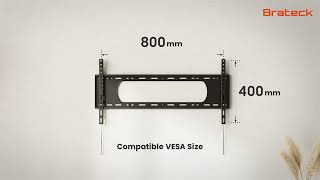 Heavy-Duty Fixed TV Wall Mount| LP73-48F | Brateck