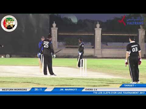 Western Warriors VS JW Marriott | T10 LES CLEFS D'OR UAE Tournament 2017