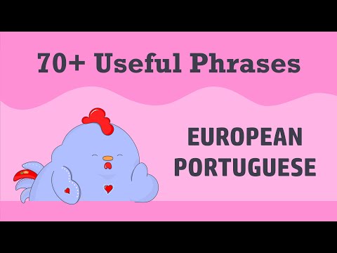 70+ Essential Phrases || European Portuguese Small Talk [ENG/PT]