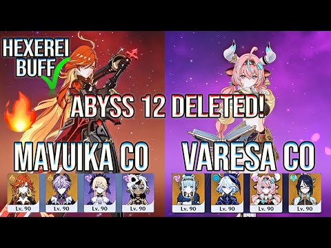 🔥 Mavuika & Varesa DESTROY Spiral Abyss Floor 12 | Genshin Impact