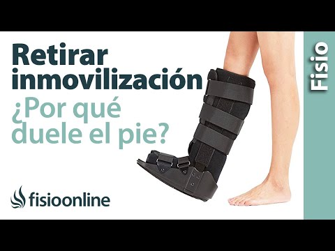Why does the entire foot hurt after removing a cast or immobilization?