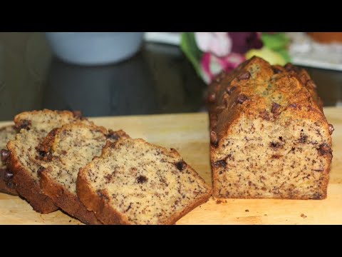 Chocolate Chip Banana Cake Recipe | Banana Bread