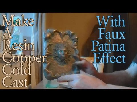 Make A Resin Copper Cold Cast With Faux Patina Effect
