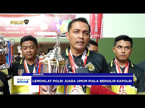 LEMDIKLAT POLRI JUARA UMUM KEJUARAAN TENIS LAPANGAN PIALA KAPOLRI 2025