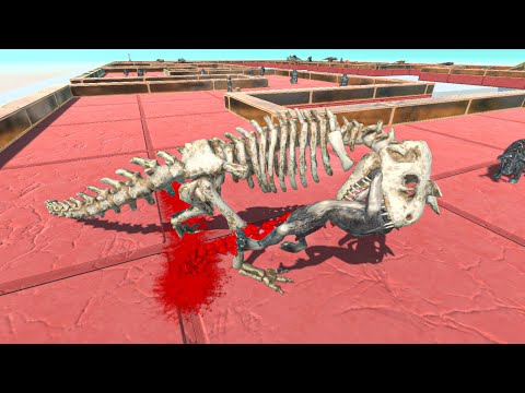 ⚡SKELETON CARNOTAURUS DEATH RUN⚡- Animal Revolt Battle Simulator