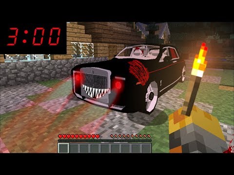 Minecraft SCARY CAR TRANSPORTATION AT 3AM MOD / STAY AWAY FROM THIS VEHICLE !! Minecraft