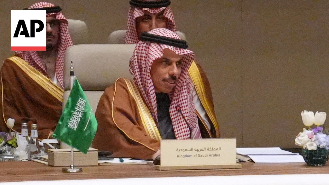 Video | Saudi Arabia’s foreign minister harshly criticizes Iran after overnight attacks