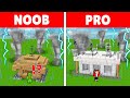 Security House With TORNADO Protection: NOOB vs PRO in Minecraft-Maizen JJ and Mikey BUILD CHALLENG