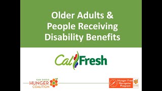CalFresh for Older Adults