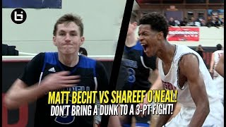 Matt Becht Rains Down 5 Threes In One Quarter Vs Shareef O&#39;Neal!