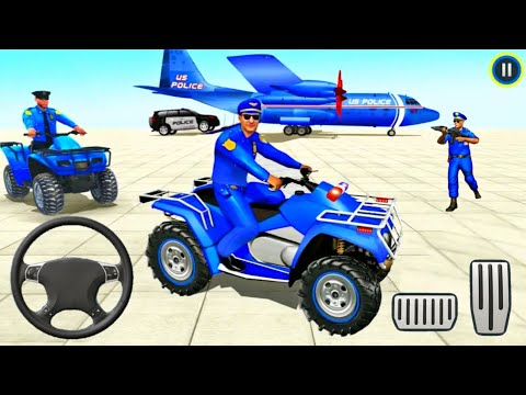 US Police ATV Quad Bike & Car Transport Simulator - Android Gamrplay